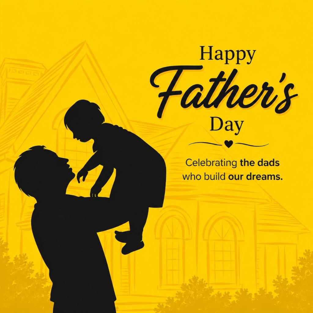 happy father’s day silhouette image celebrating loving dads
