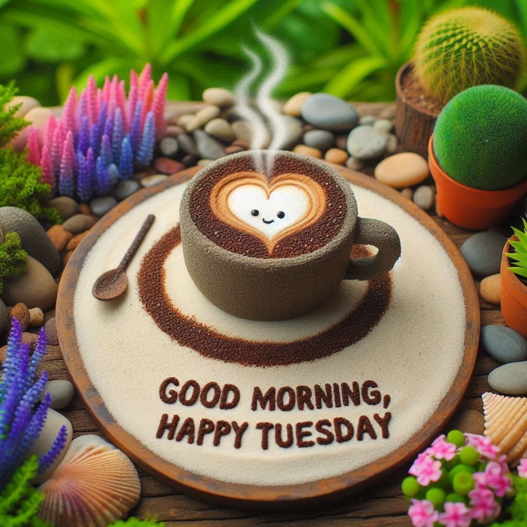 happy tuesday good morning images coffee