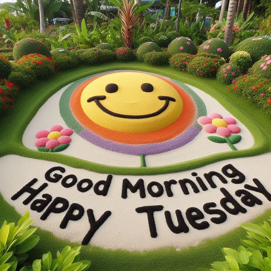 happy tuesday good morning images with nature