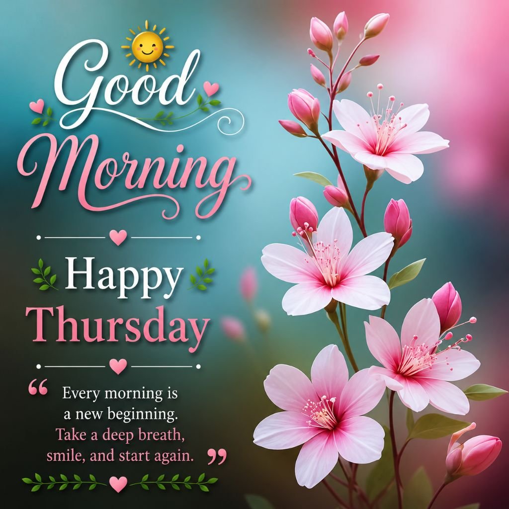 pink blossom Thursday inspiration image