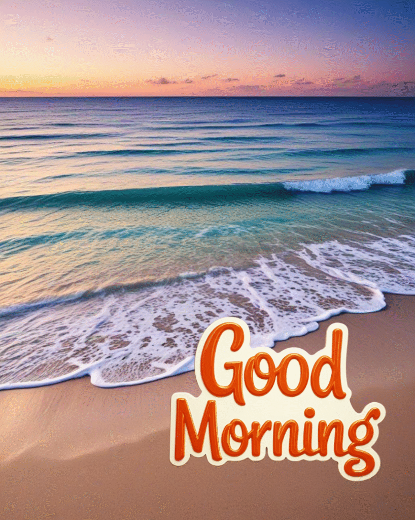 sea beach good morning images