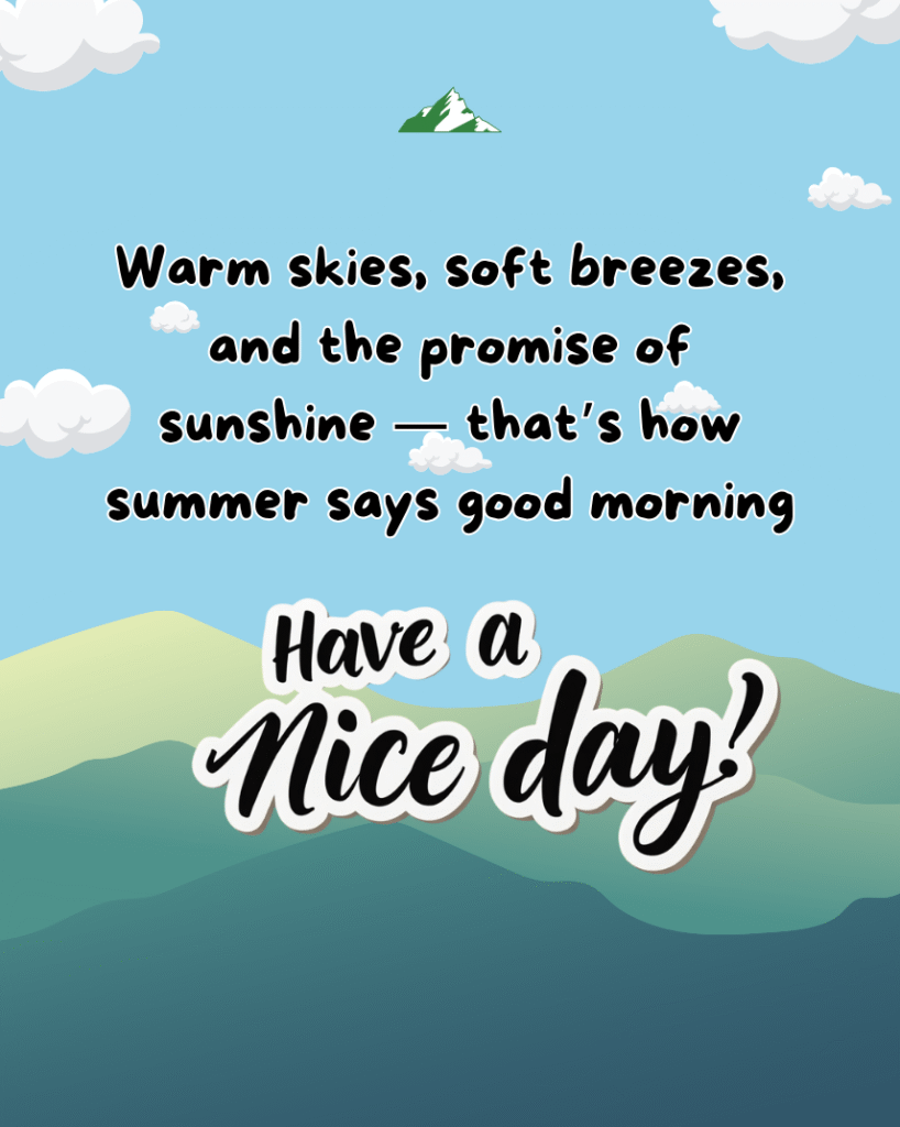 summer morning quotes for whatsapp status