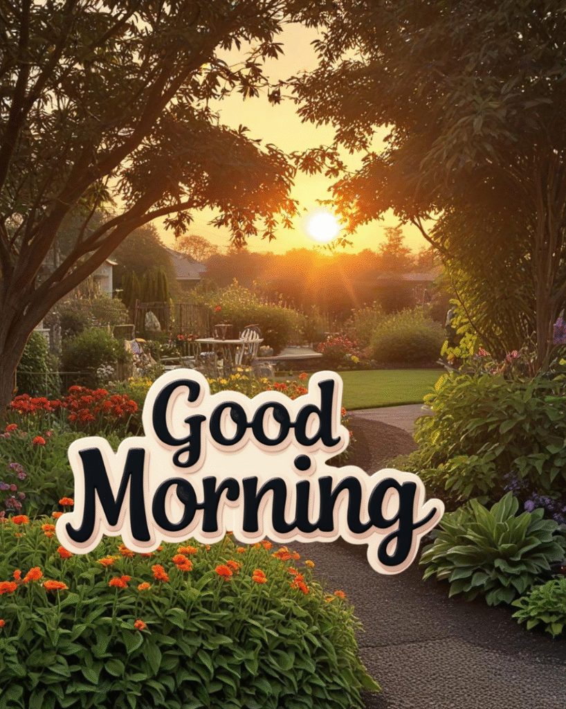 sunrise good morning images with nature