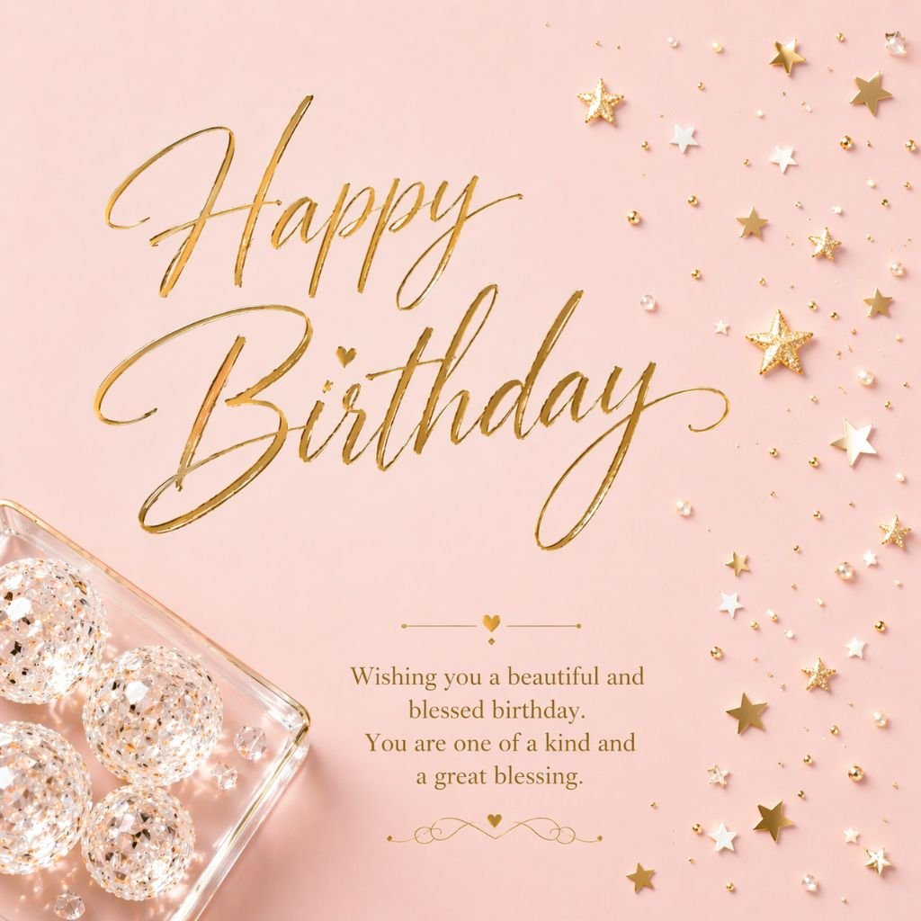 elegant happy birthday card