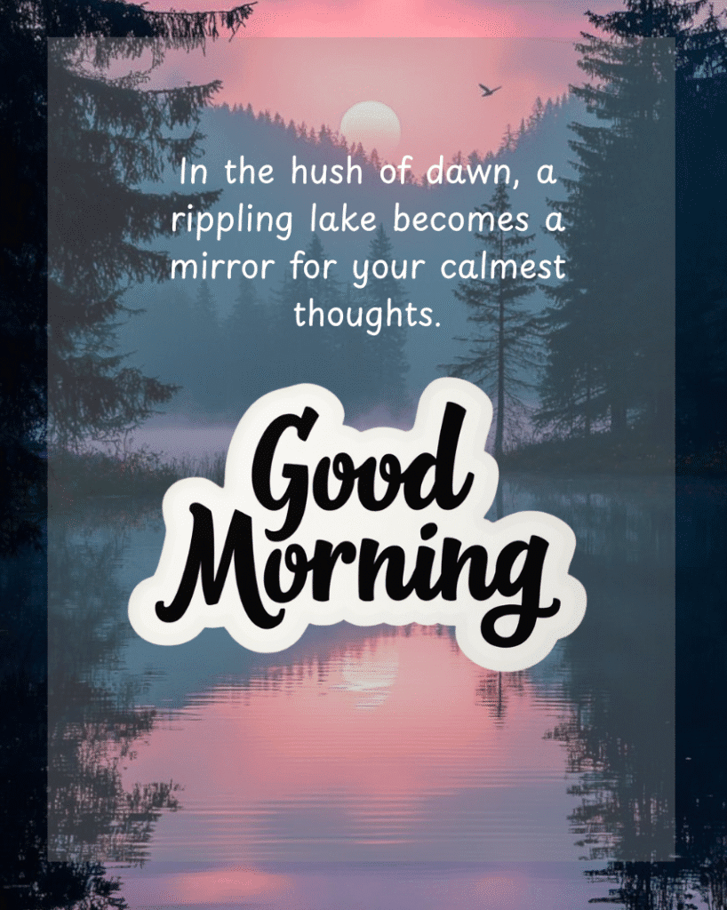 good morning lake view images