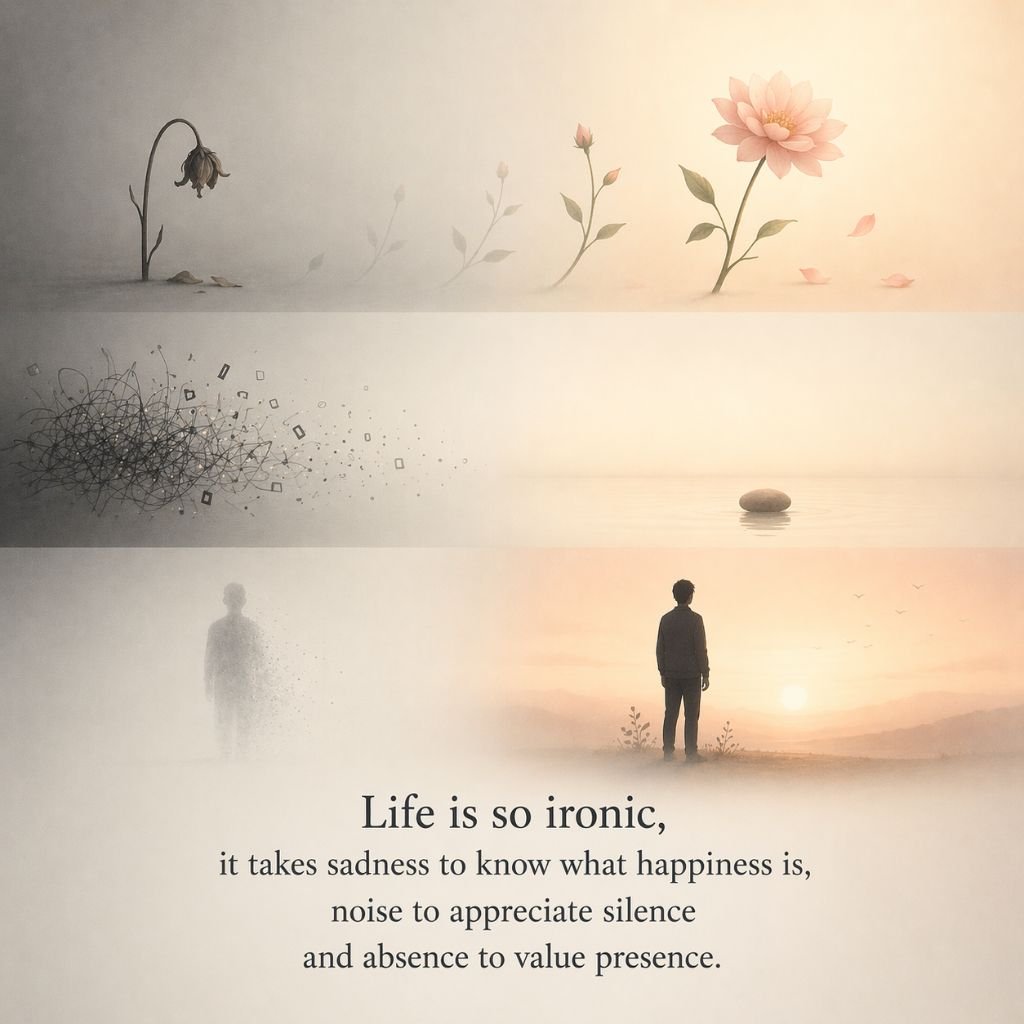 life is ironic motivational quote