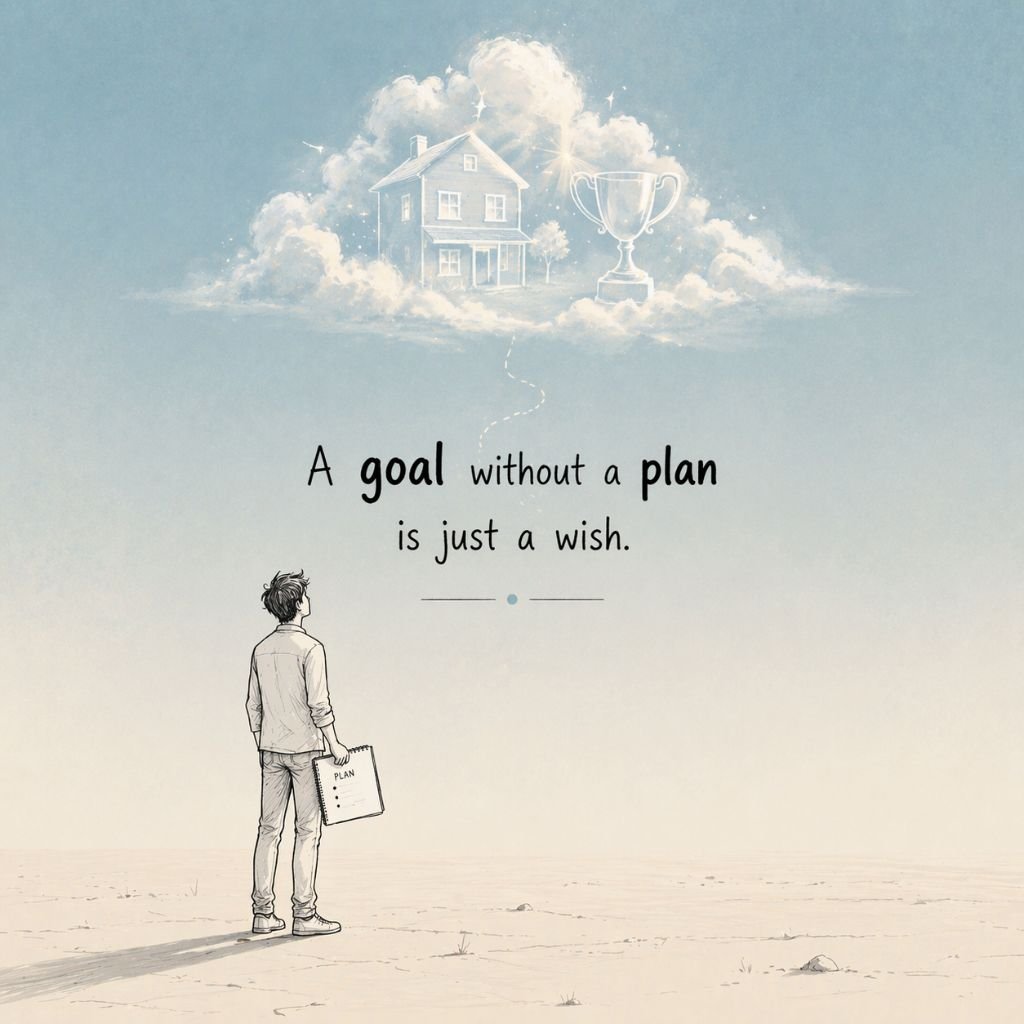 minimal motivation concept illustration