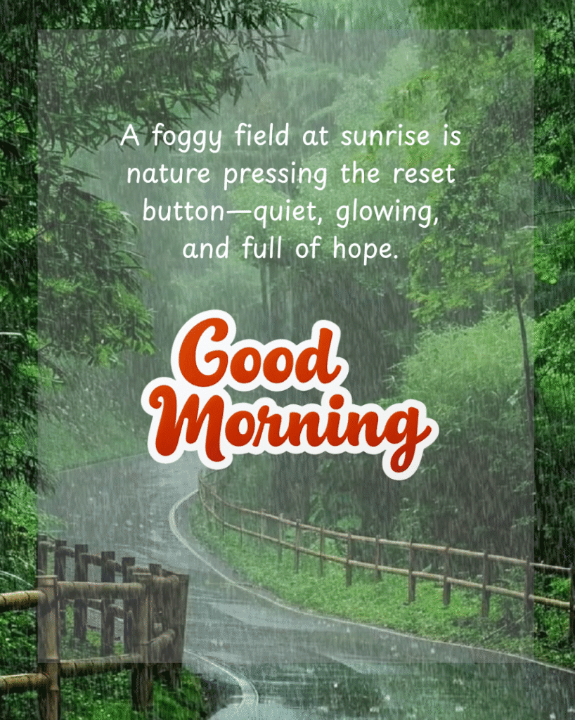 quote happy foggy morning