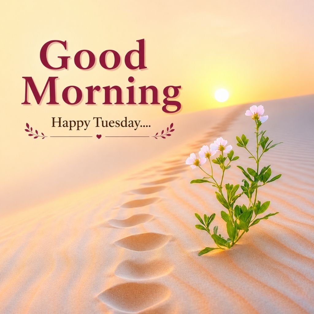 white flowers growing in desert sand good morning nature