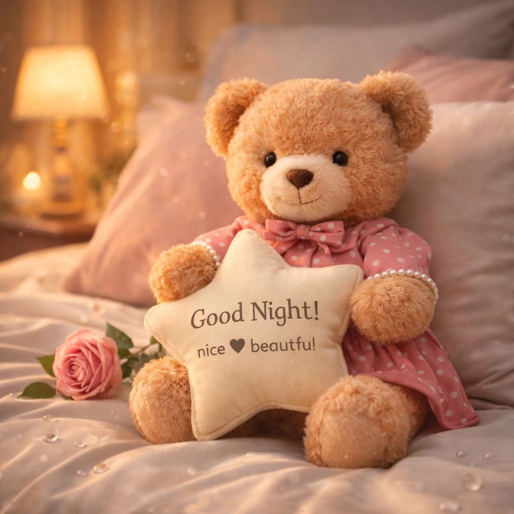 Cute Teddy Bear Good Night Image