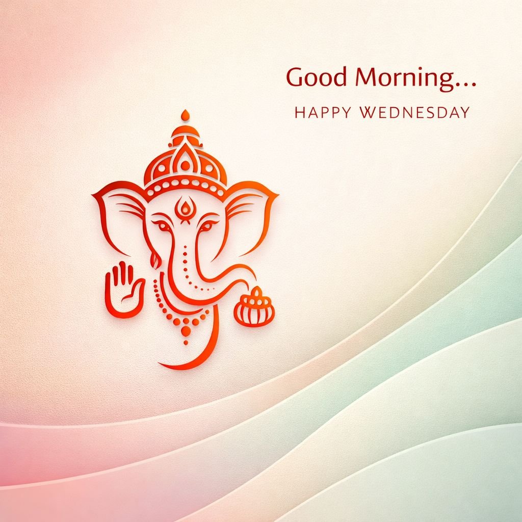 Ganesh ji good morning image