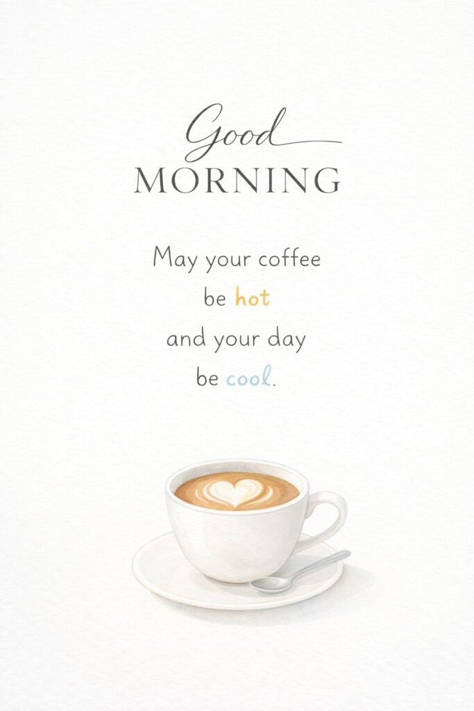 good morning coffee quote image