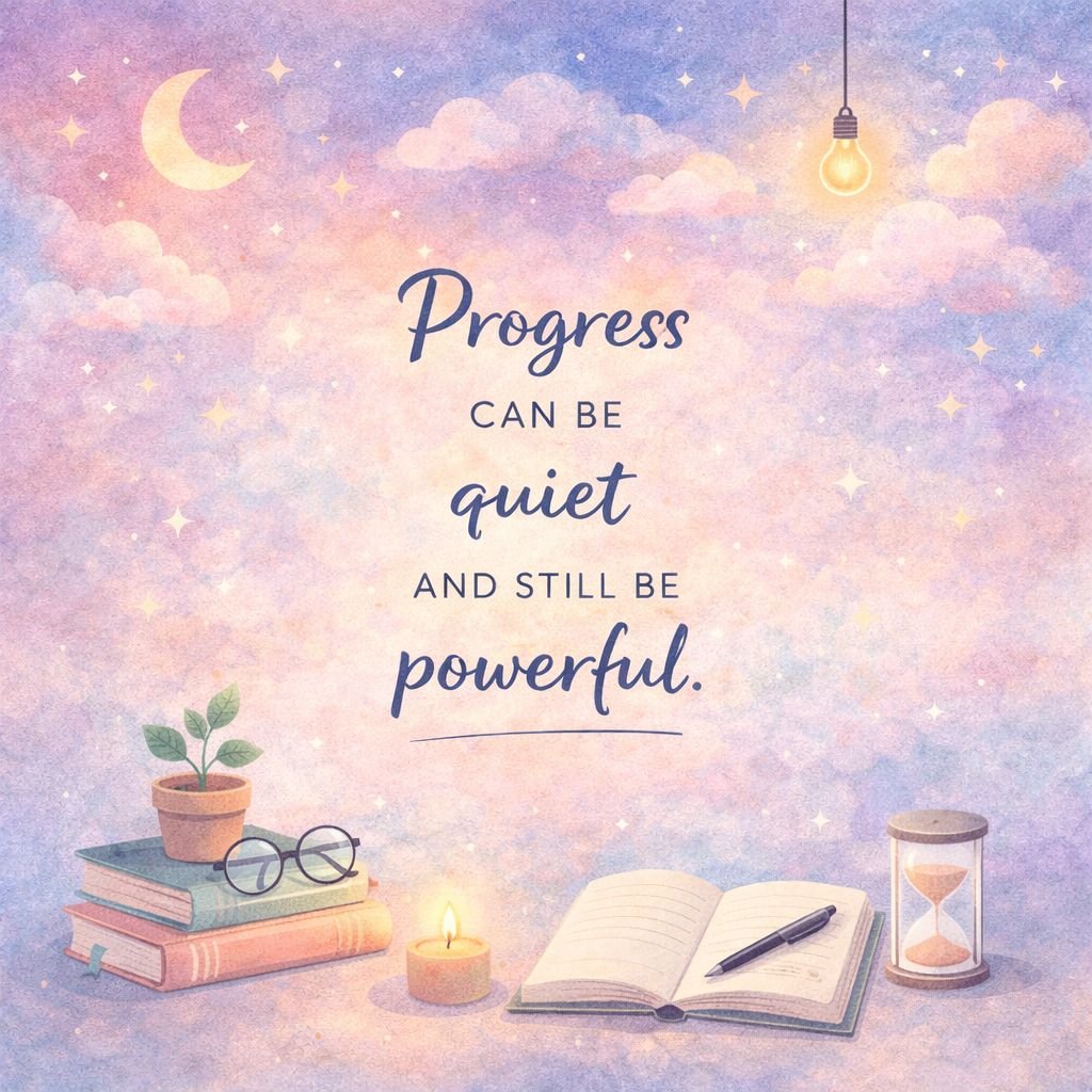 inspirational progress quote wallpaper