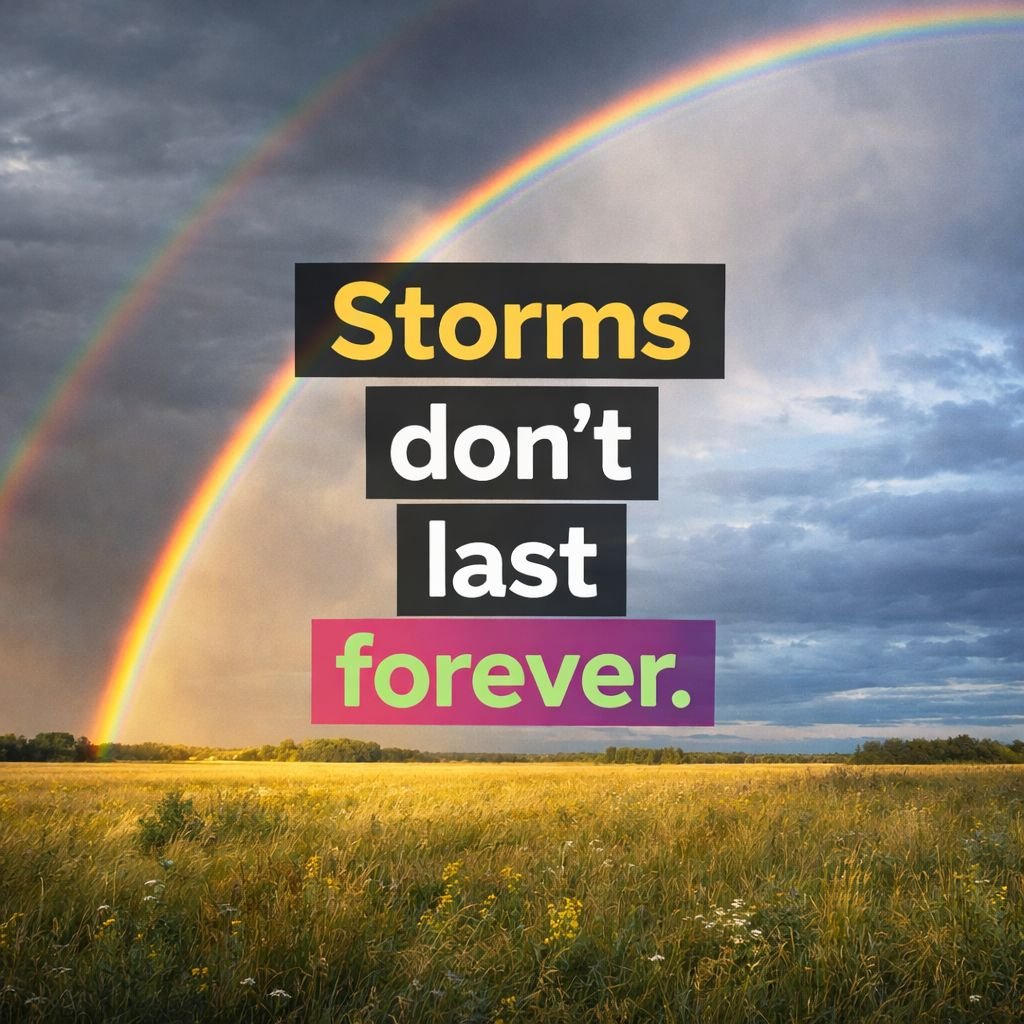 rainbow motivation quote wallpaper