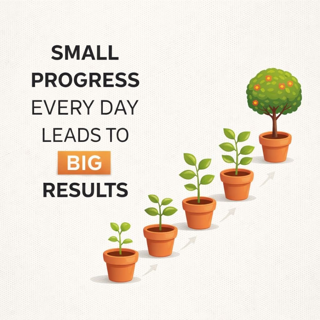 small progress quote wallpaper