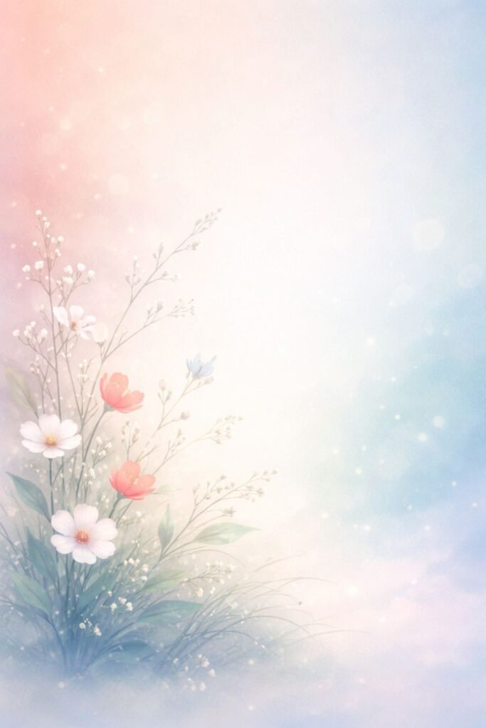 Soft Pastel Floral background