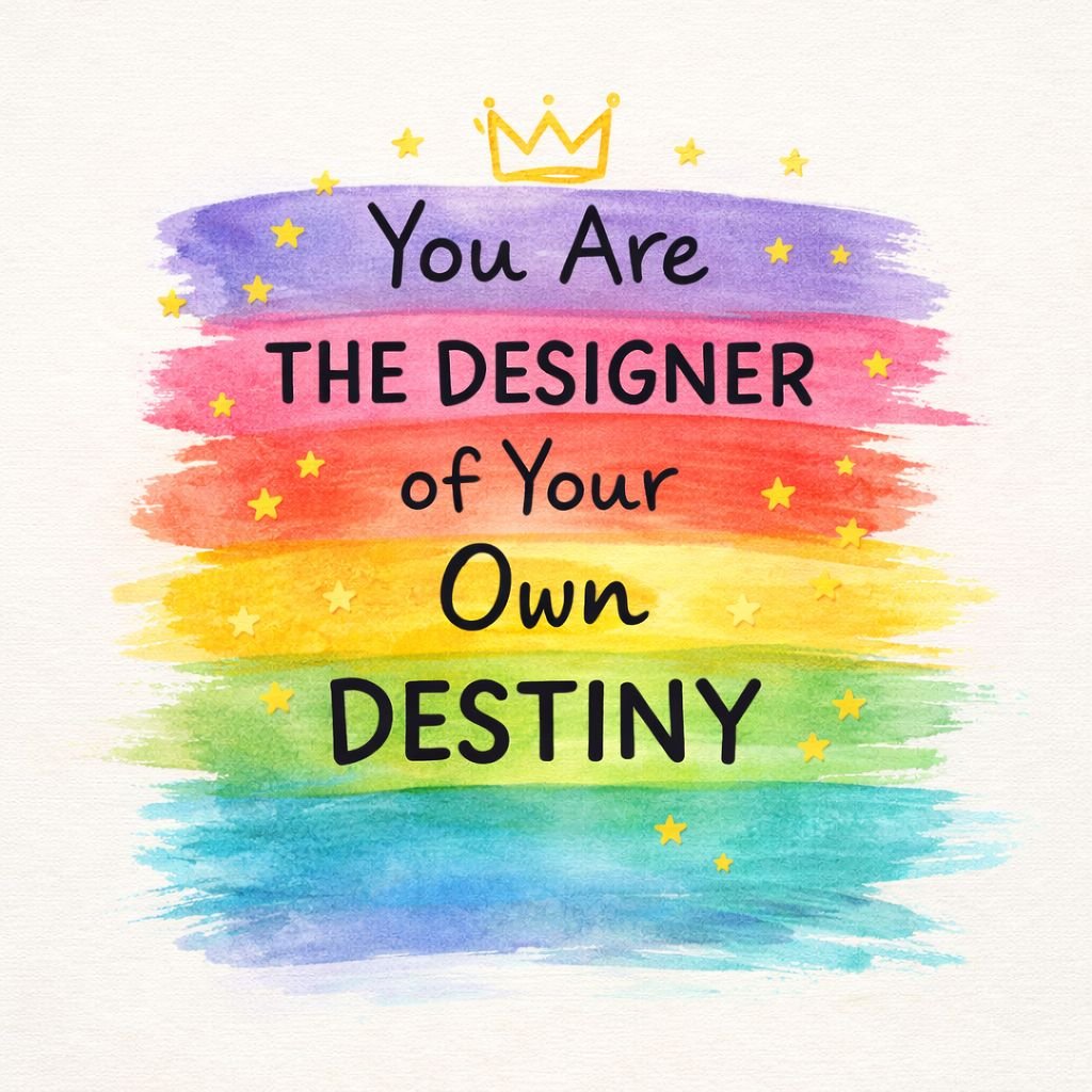 colorful rainbow motivational quote for dp