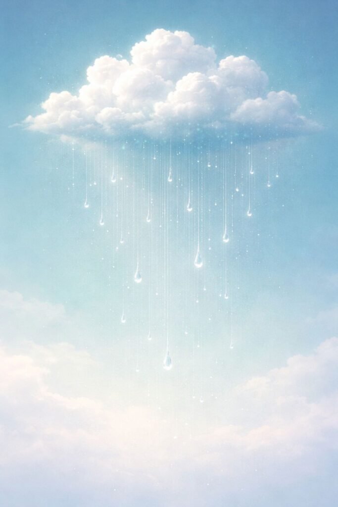 dreamy cloud rain aesthetic wallpaper