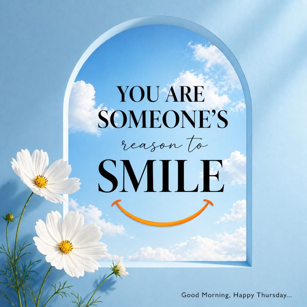 good morning image with sky window