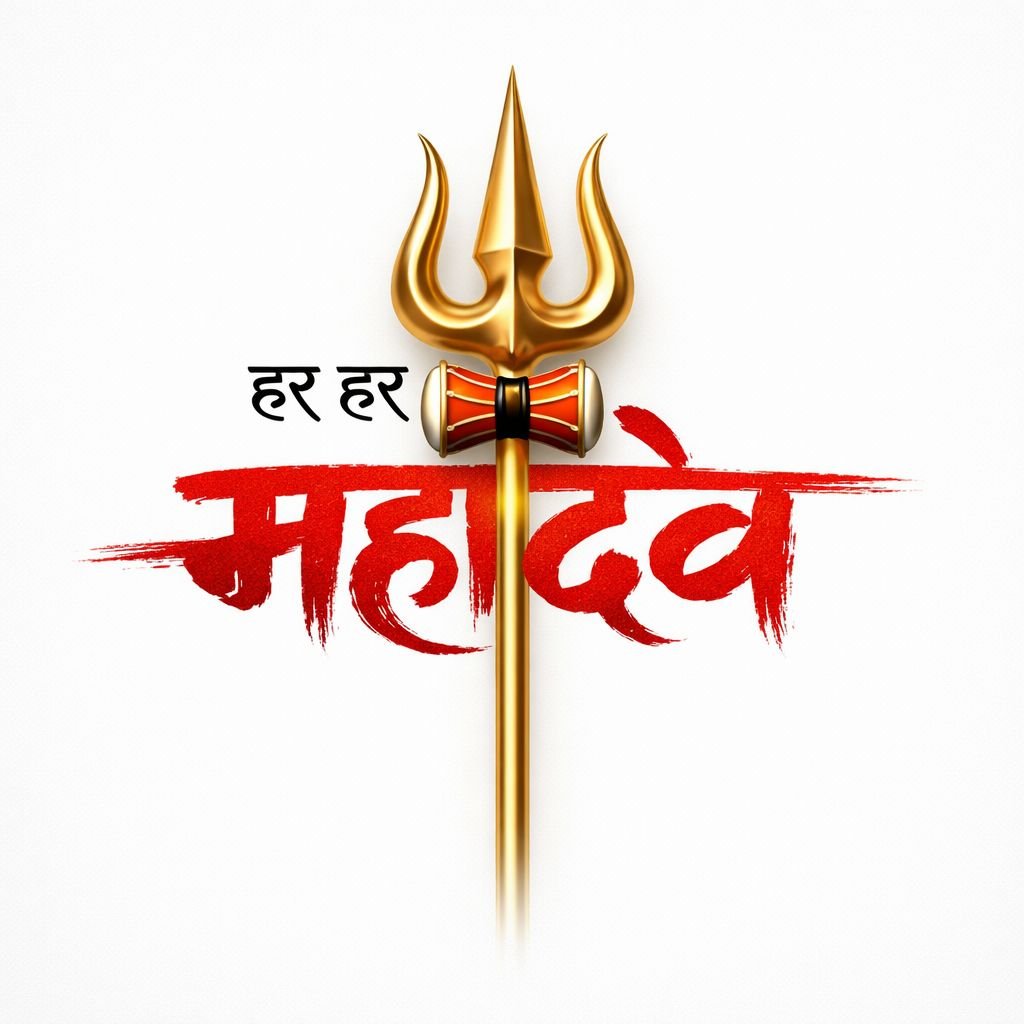 har har mahadev trishul image hd