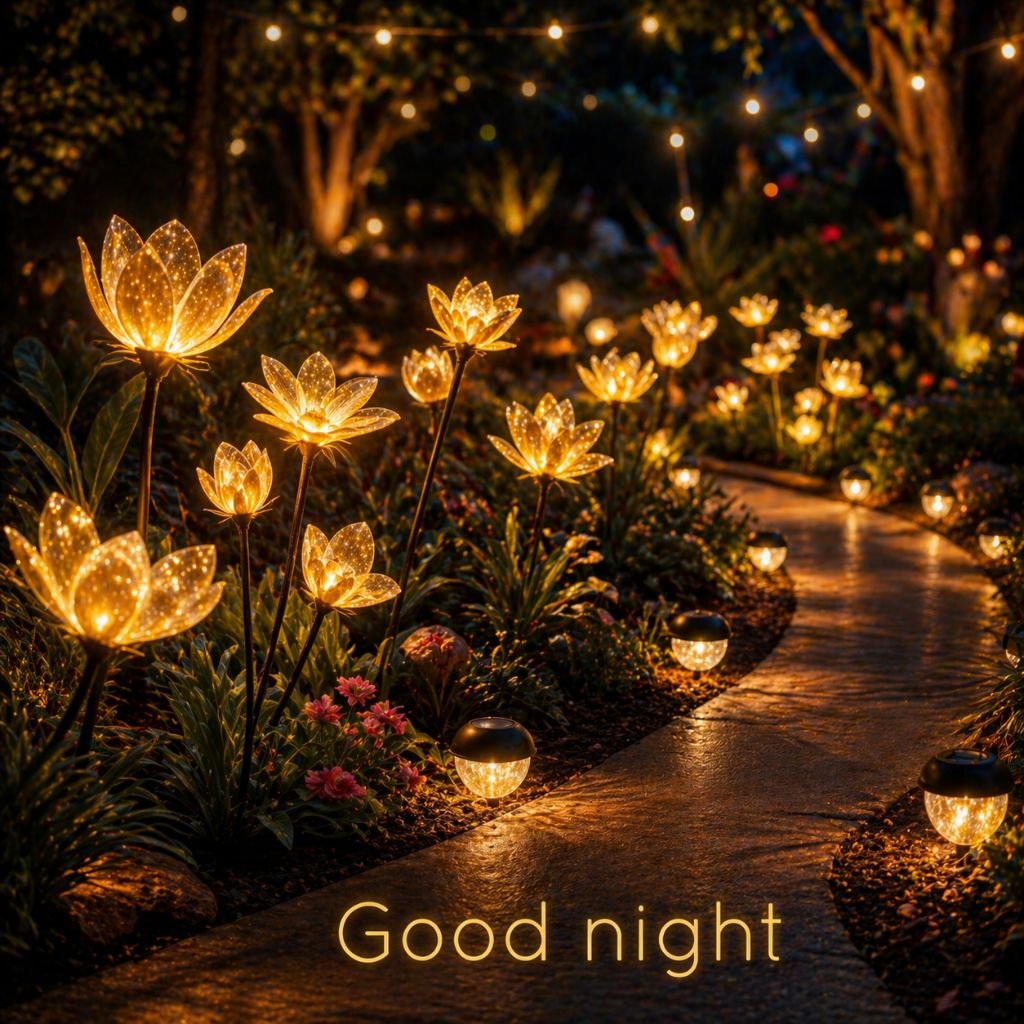 magical good night garden lights image