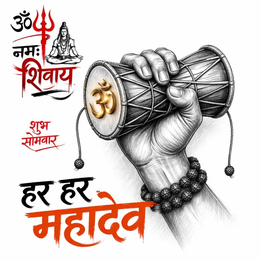 om namah shivaya shiva hand drawing image