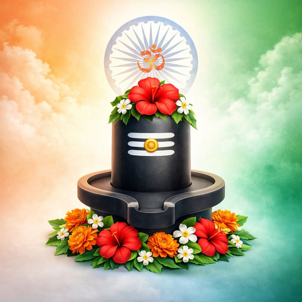 om symbol and tricolor background lord shiva wallpaper