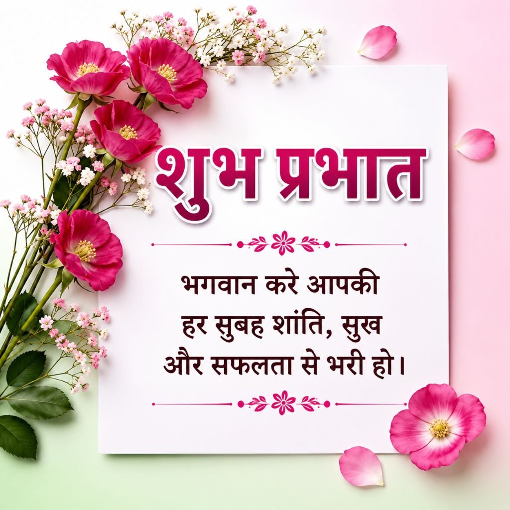 Good Morning Hindi Quote Image