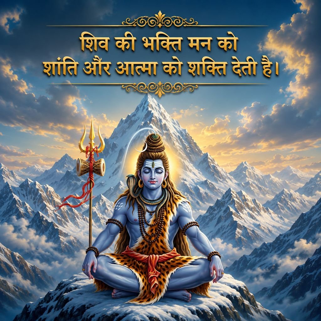 Shiv Bhakti Quotes in Hindi HD Image