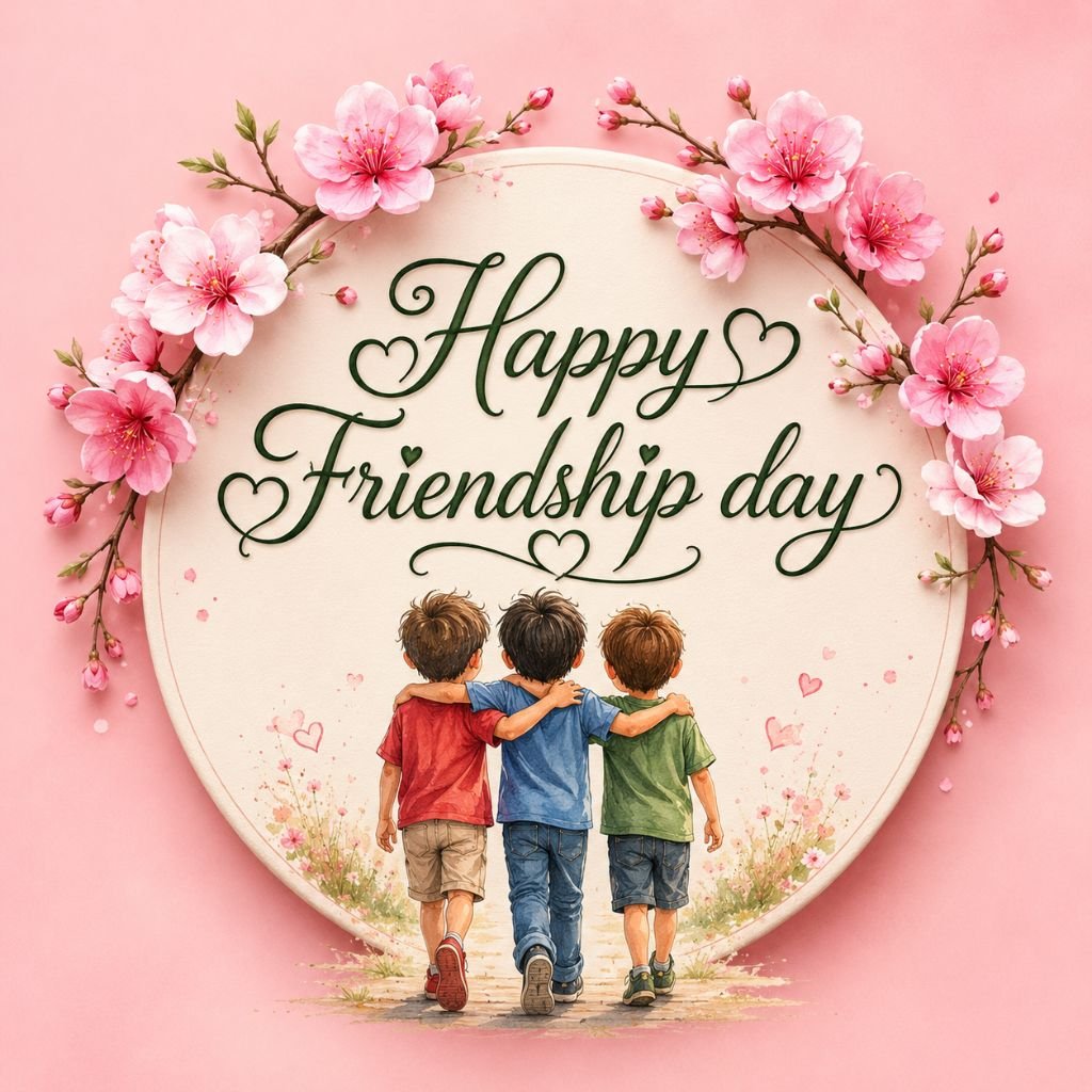 beautiful floral friendship wishes