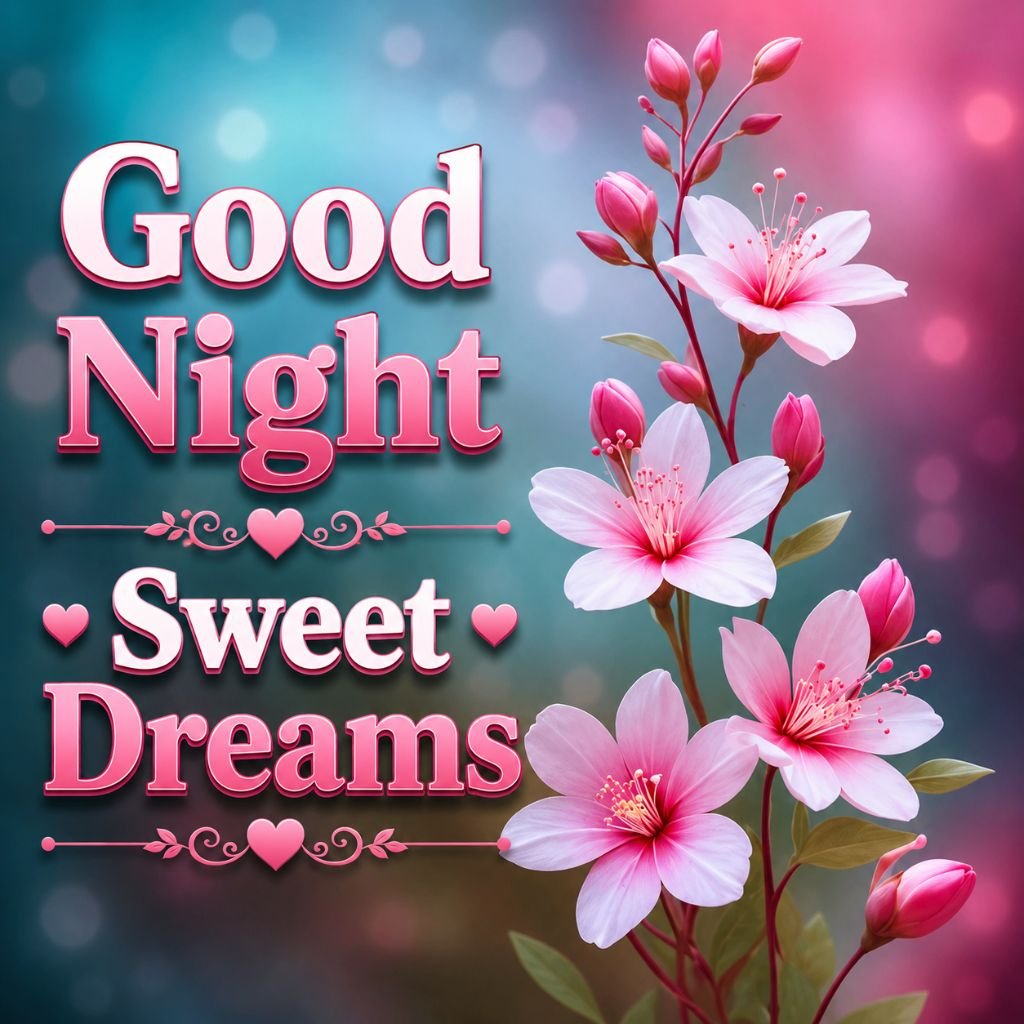 beautiful flower good night images for whatsapp