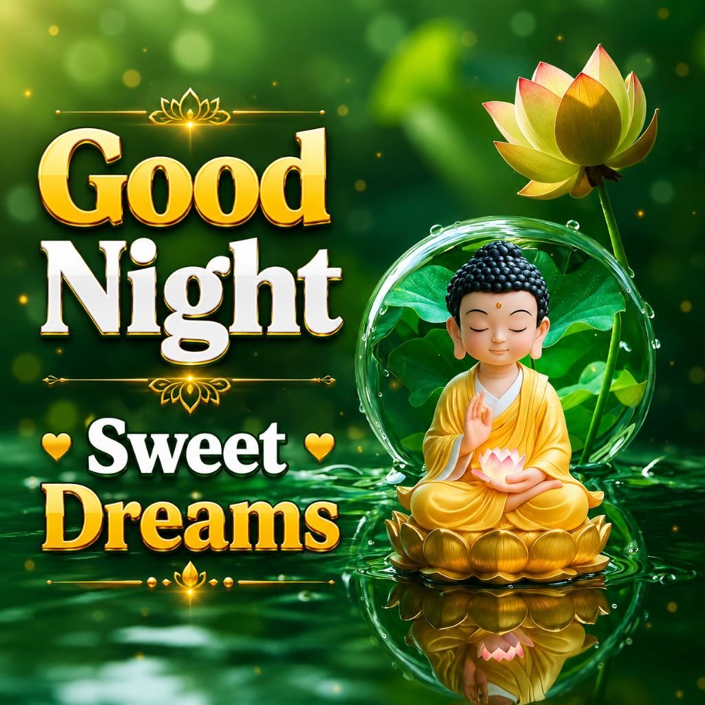 buddha good night blessings image