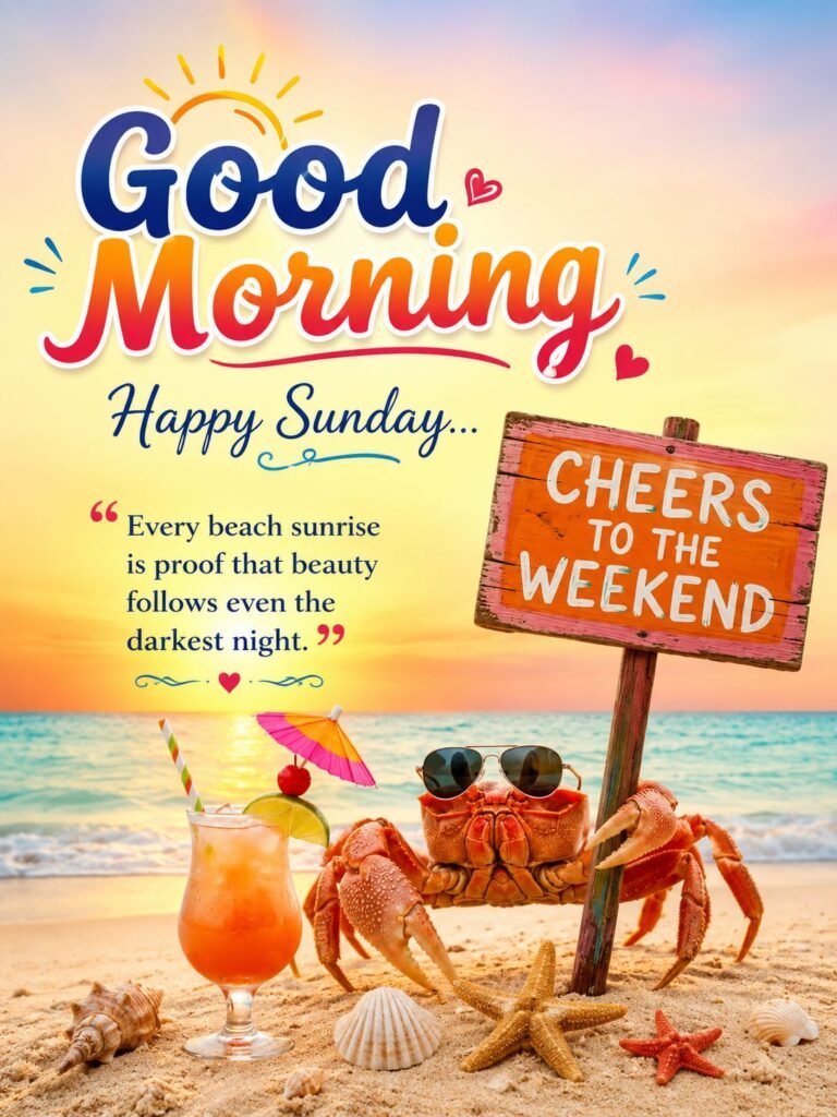 cheers to the weekend beach good morning
