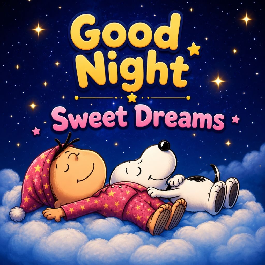good night sweet dreams cute cartoon images