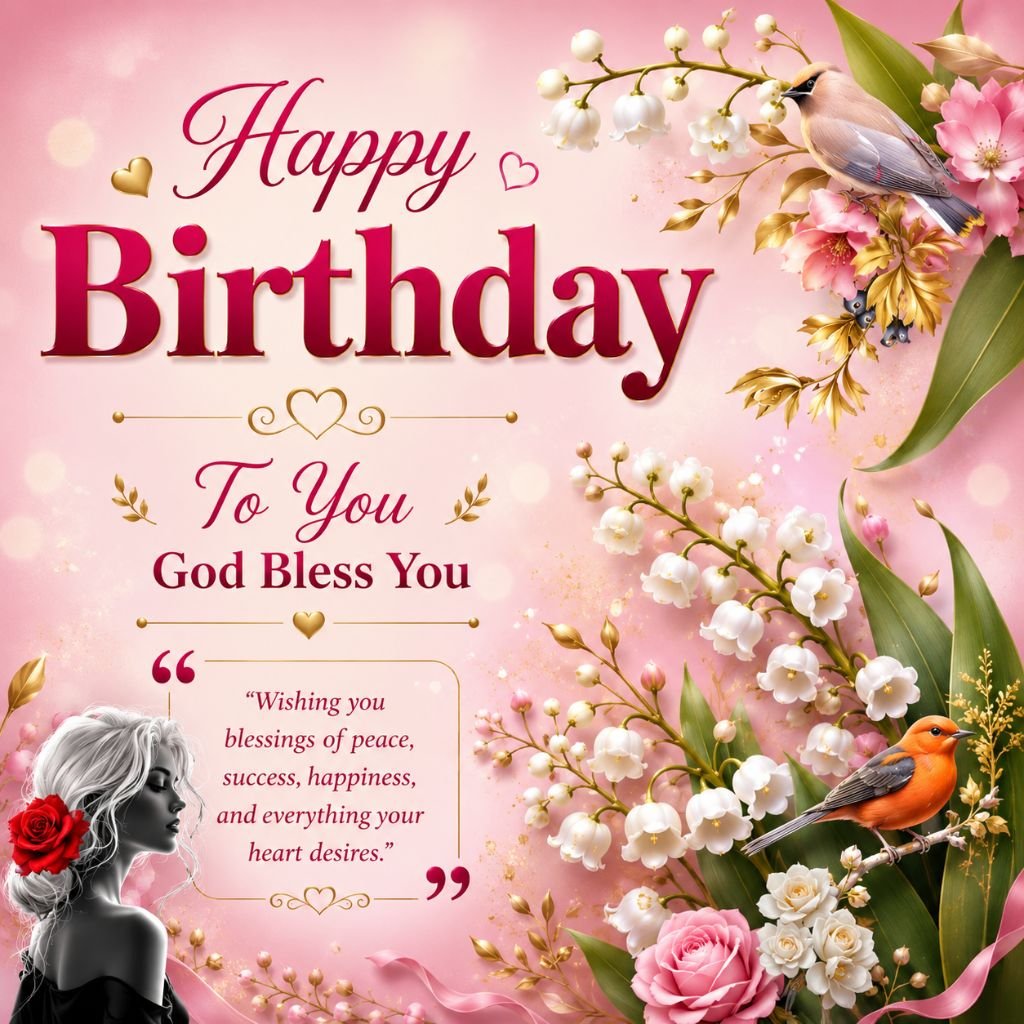 inspirational birthday floral greetings