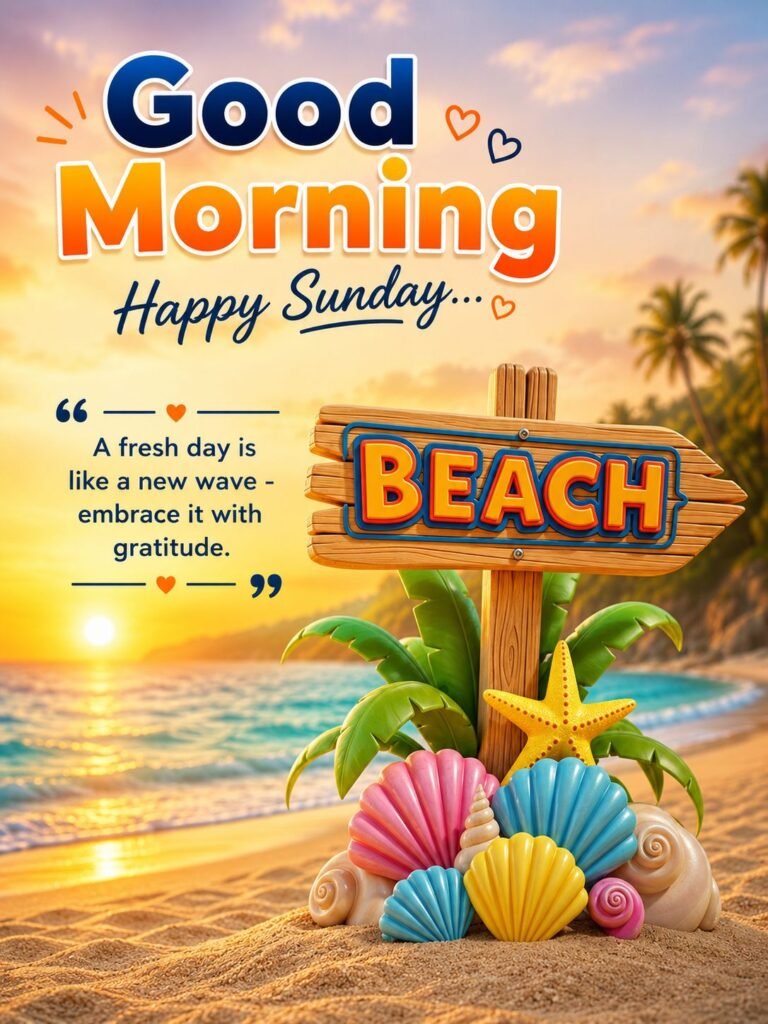 inspirational ocean sunrise quote and sunday blessings