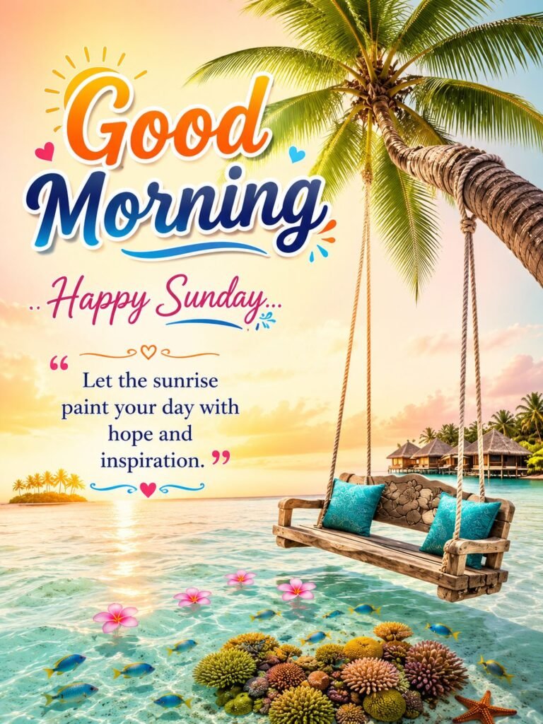inspirational sunrise wishes and tropical paradise quote