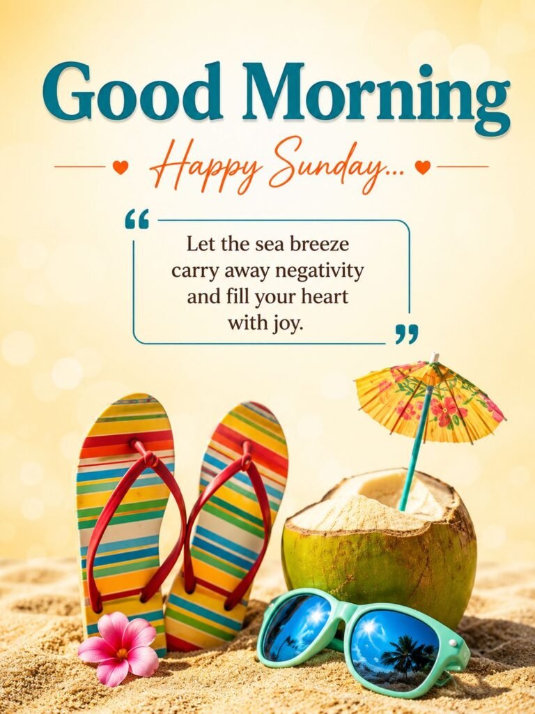 joyful seaside sunday morning quote