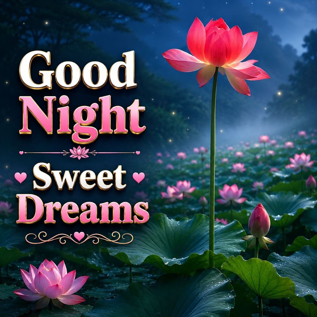 lotus flower good night images