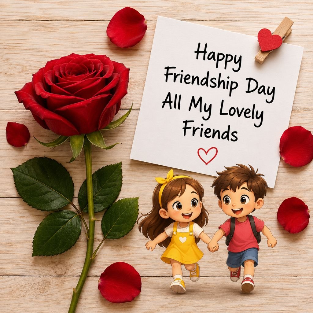 lovely friends greeting card image