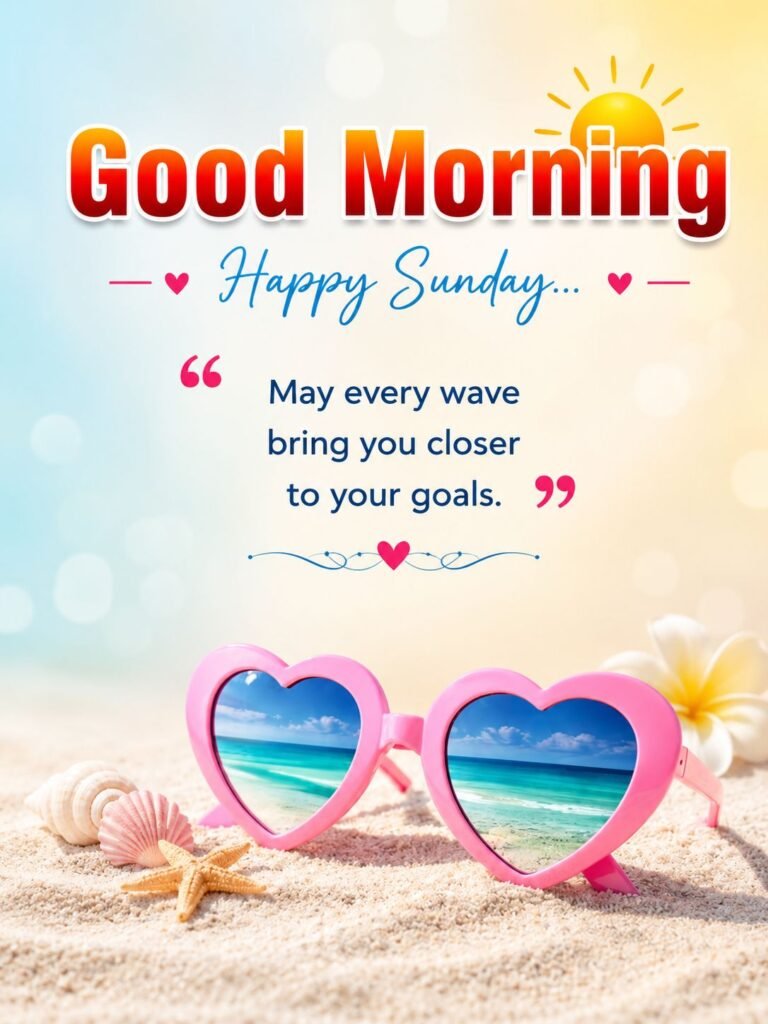 motivational ocean quote and sunday wishes