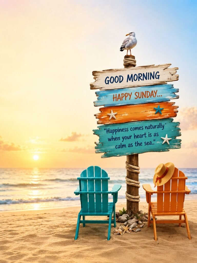 ocean sunrise blessings and peaceful sunday quote