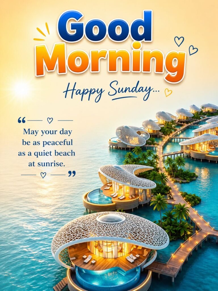peaceful beach sunrise wishes