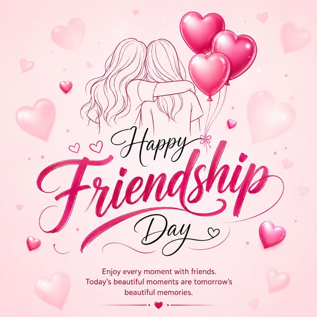 pink friendship wishes