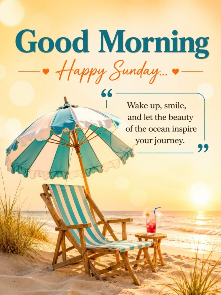 relaxing beach morning quote