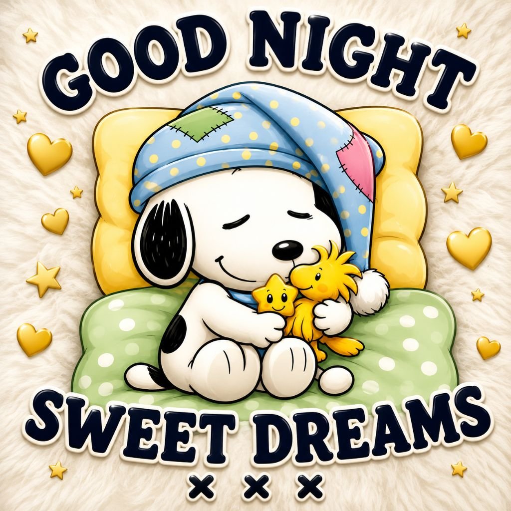 snoopy good night images