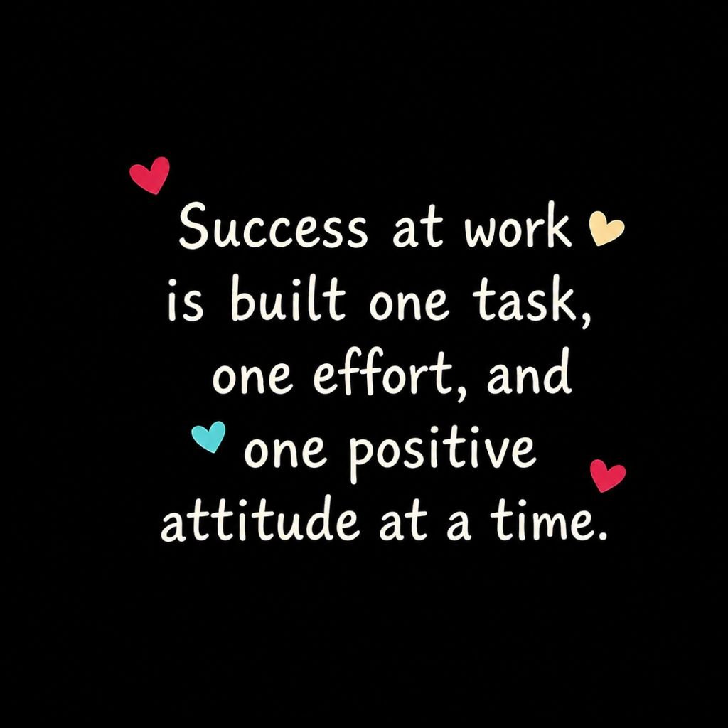 Inspirational work success quote
