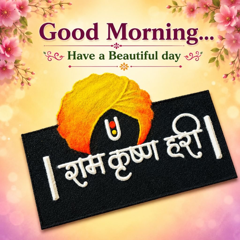 Shyam Krishna Hari good morning friends images