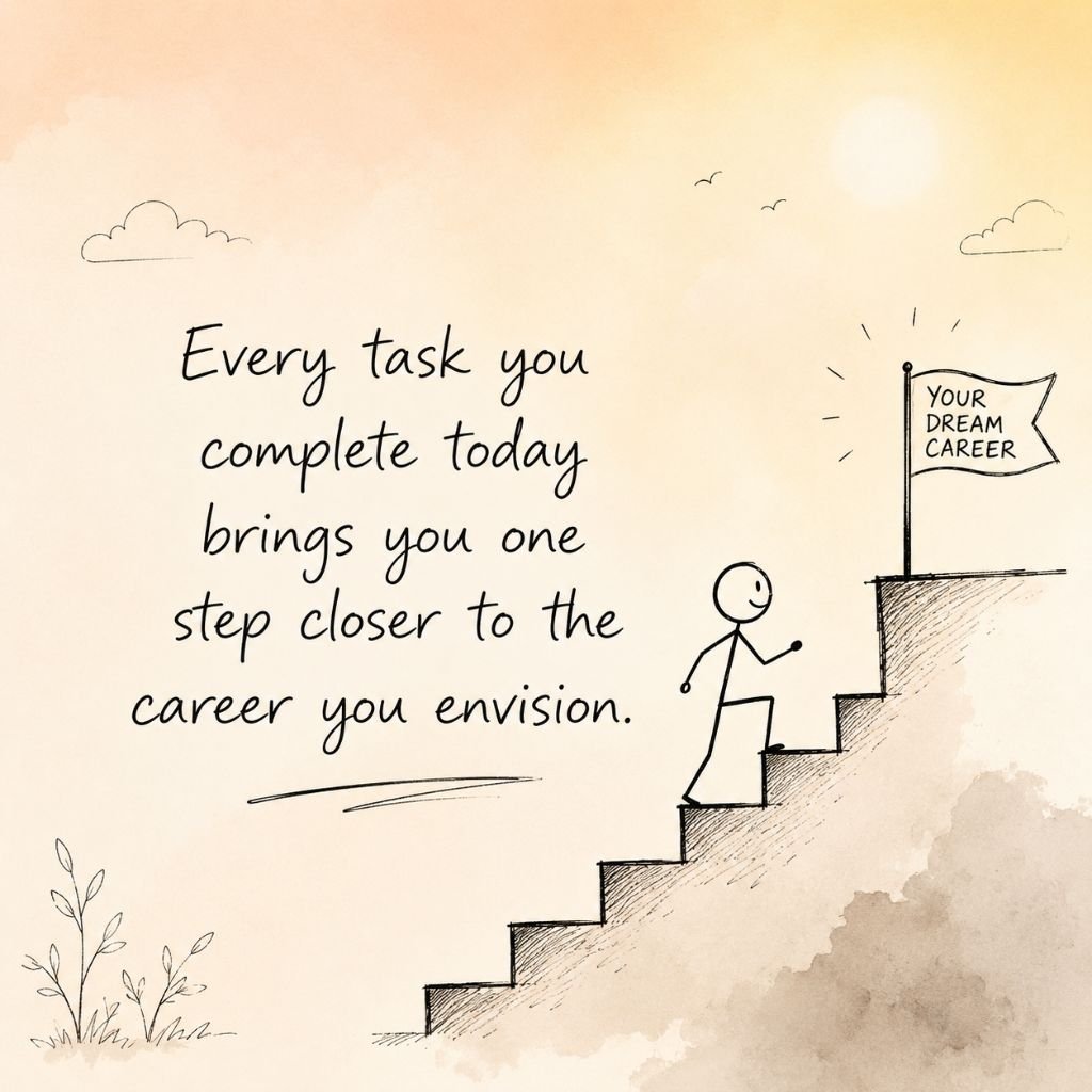 Stick figure climbing stairs thursday motivational quotes for work