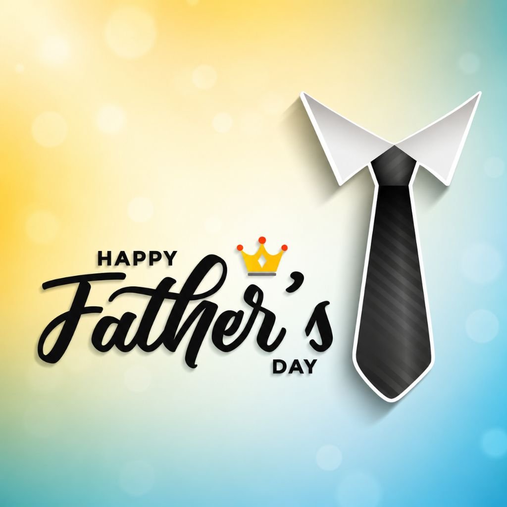 a black necktie Happy Father’s Day